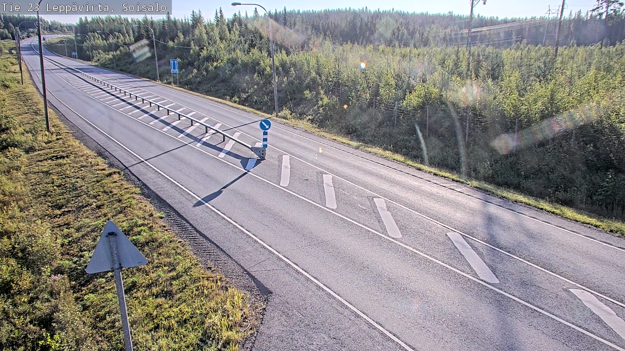 Weather Camera Image Road 23 Leppävirta, Soisalo, Leppävirta, Pohjois-Savo