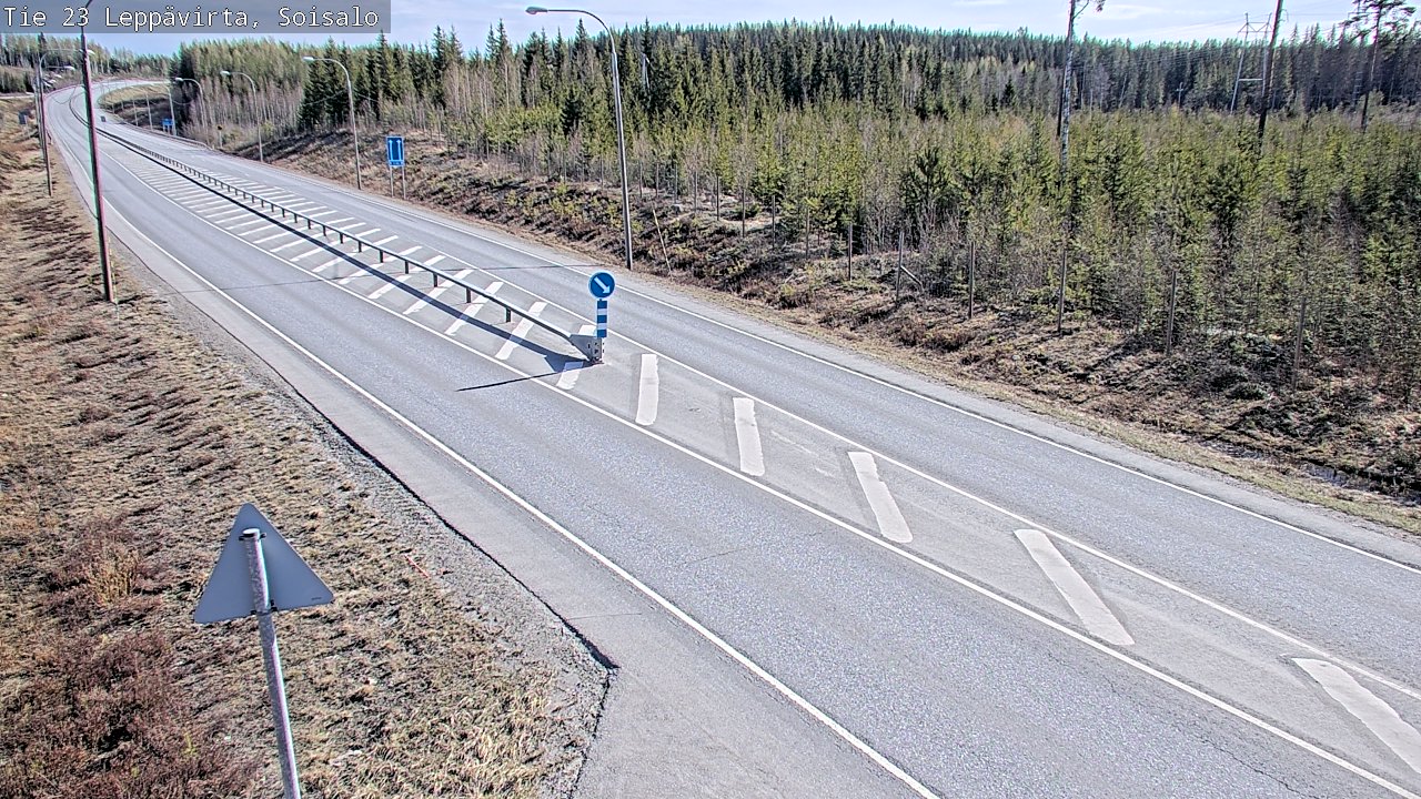 Weather Camera Image Road 23 Leppävirta, Soisalo, Leppävirta, Pohjois-Savo