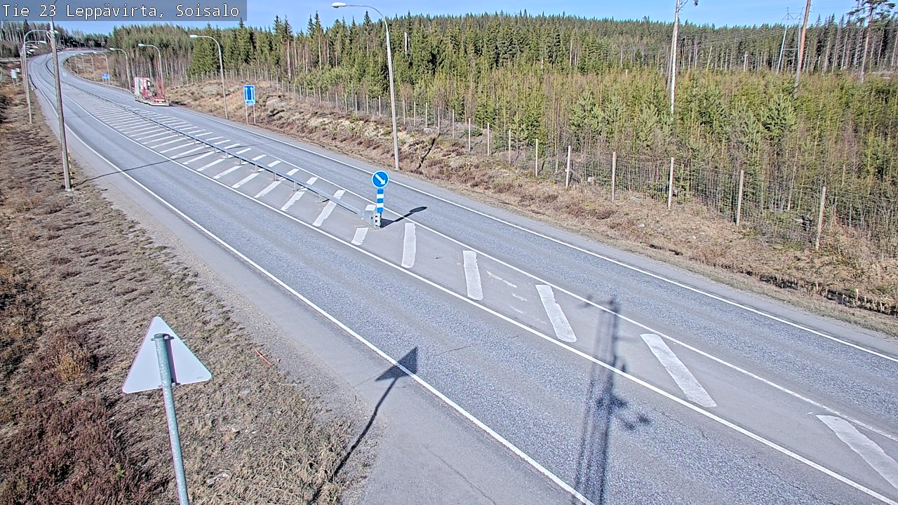 Weather Camera Image Väg 23 Leppävirta, Soisalo, Leppävirta, Pohjois-Savo