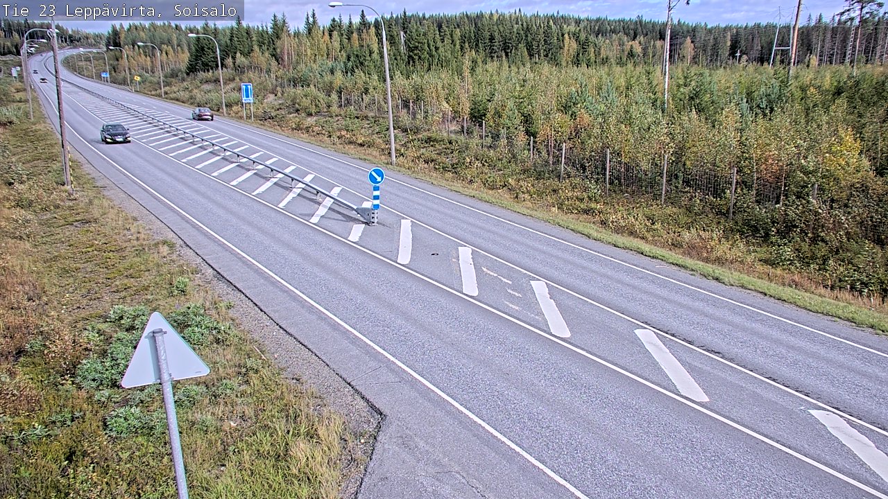 Weather Camera Image Väg 23 Leppävirta, Soisalo, Leppävirta, Pohjois-Savo