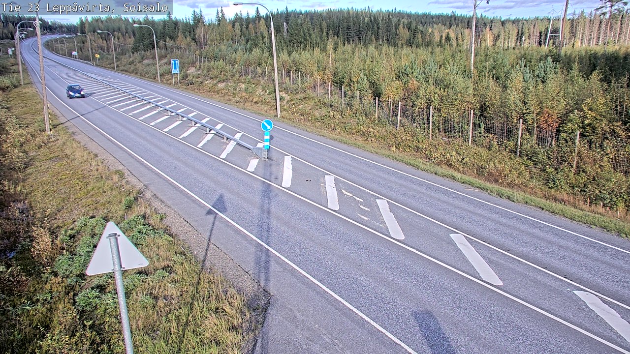 Weather Camera Image Väg 23 Leppävirta, Soisalo, Leppävirta, Pohjois-Savo