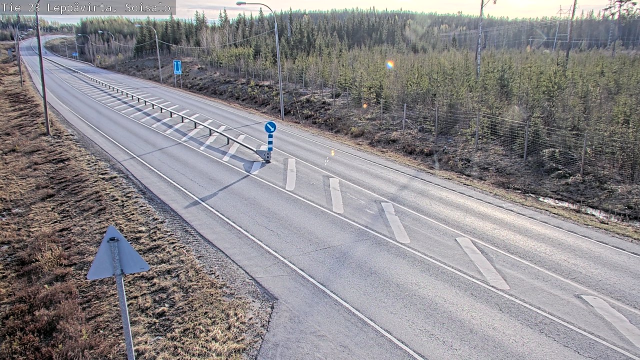 Weather Camera Image Road 23 Leppävirta, Soisalo, Leppävirta, Pohjois-Savo