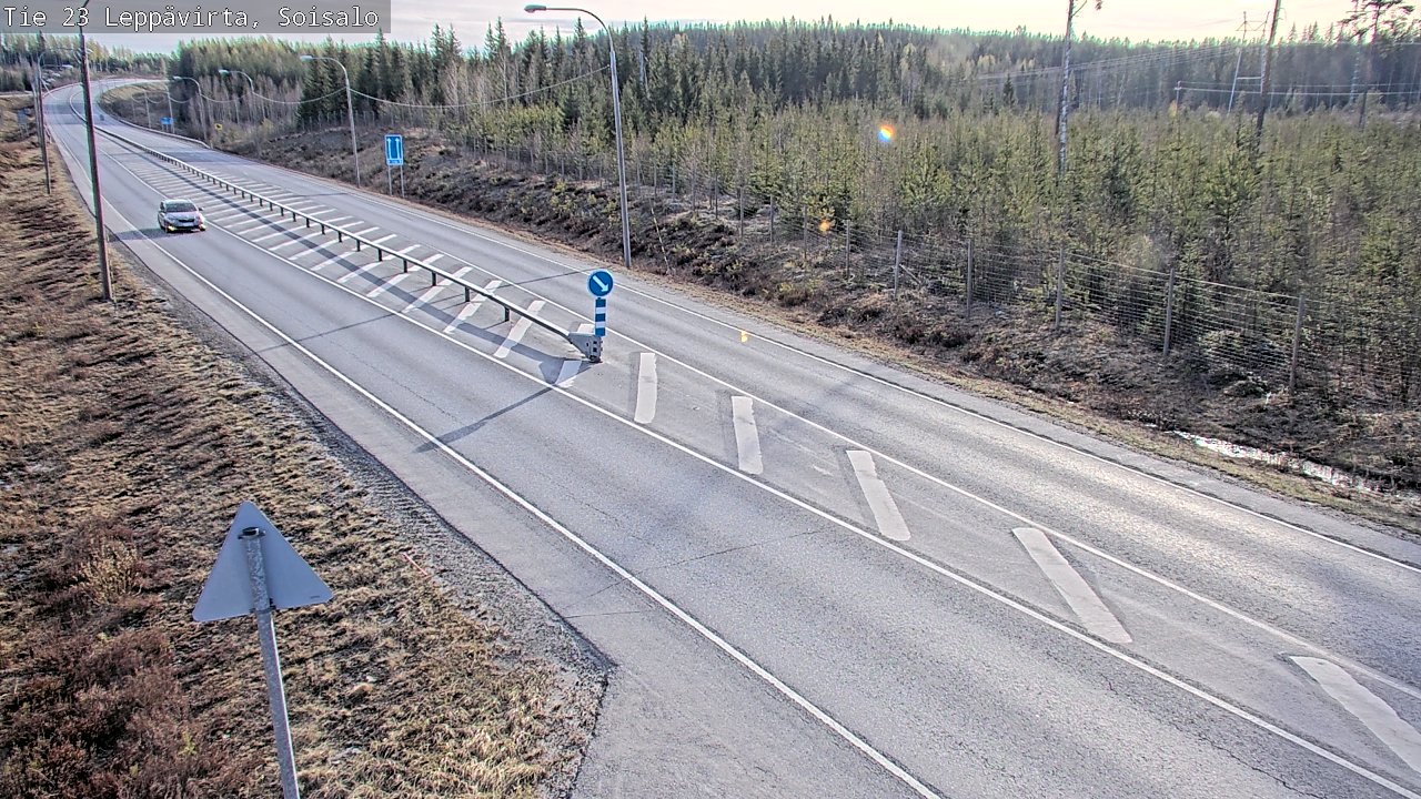 Weather Camera Image Road 23 Leppävirta, Soisalo, Leppävirta, Pohjois-Savo