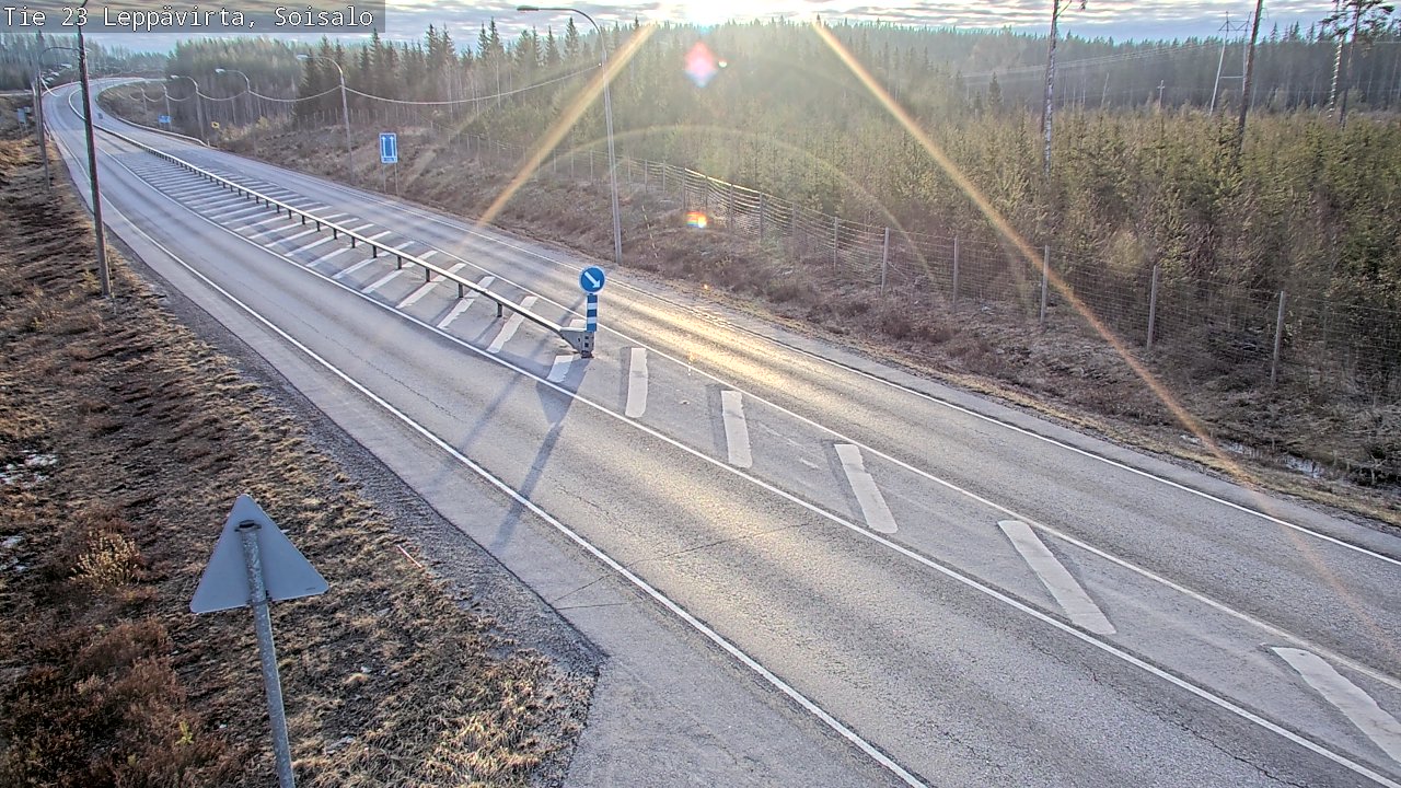 Weather Camera Image Väg 23 Leppävirta, Soisalo, Leppävirta, Pohjois-Savo
