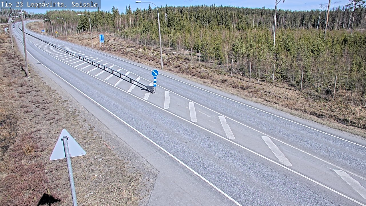 Weather Camera Image Väg 23 Leppävirta, Soisalo, Leppävirta, Pohjois-Savo