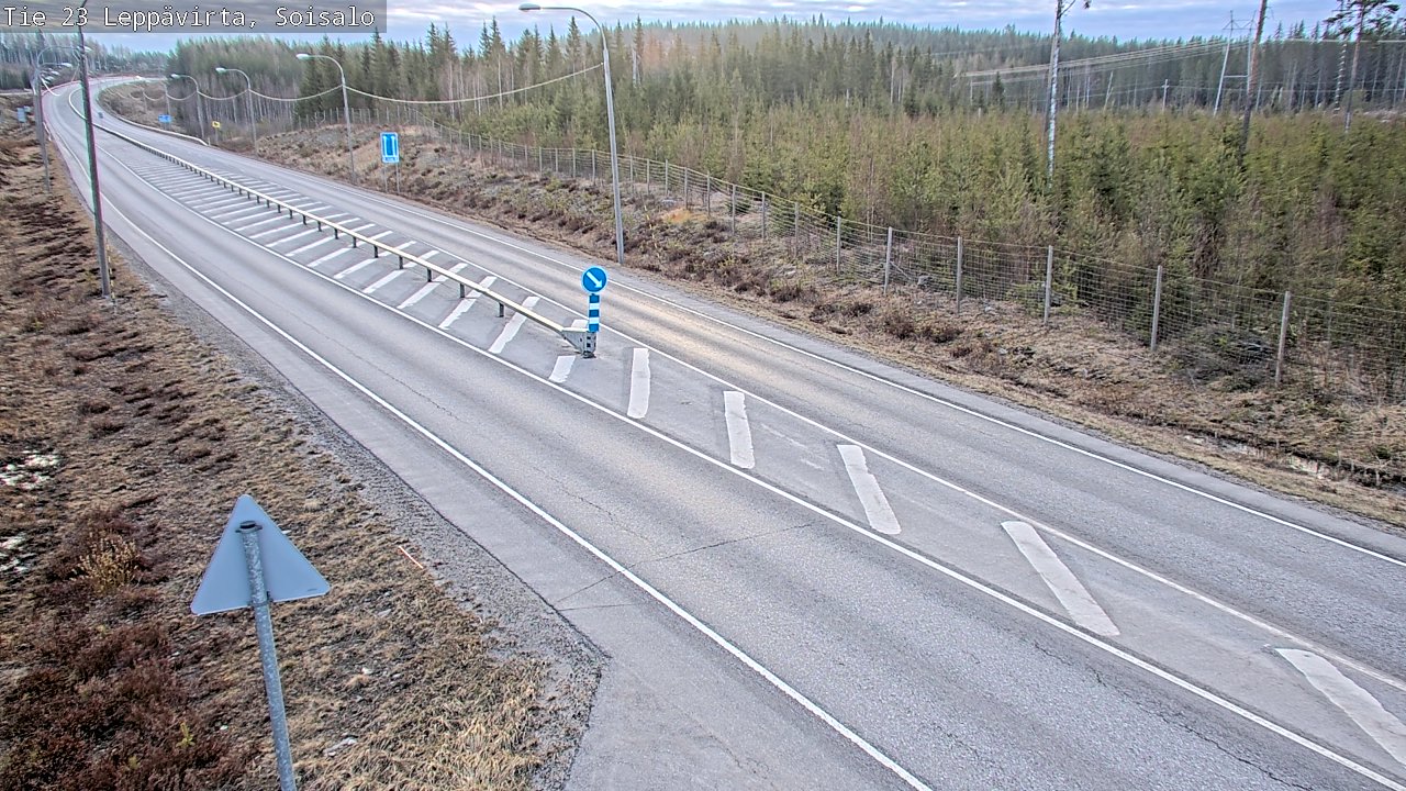 Weather Camera Image Väg 23 Leppävirta, Soisalo, Leppävirta, Pohjois-Savo