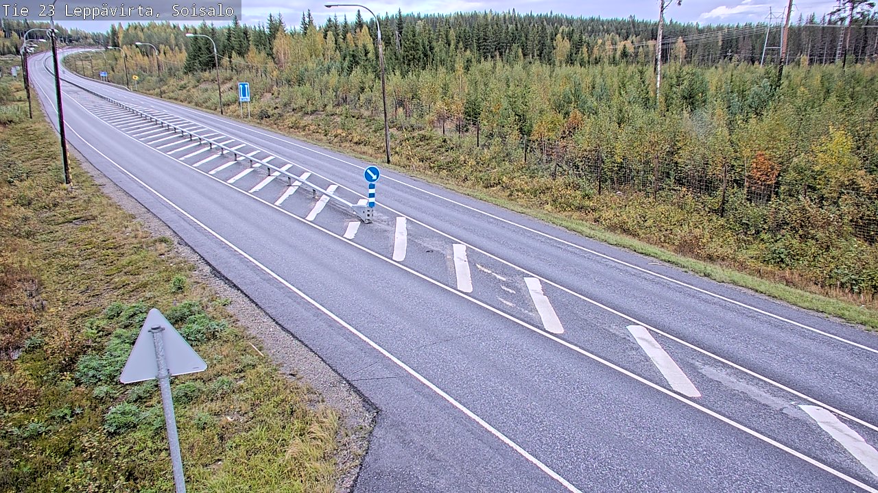 Weather Camera Image Road 23 Leppävirta, Soisalo, Leppävirta, Pohjois-Savo