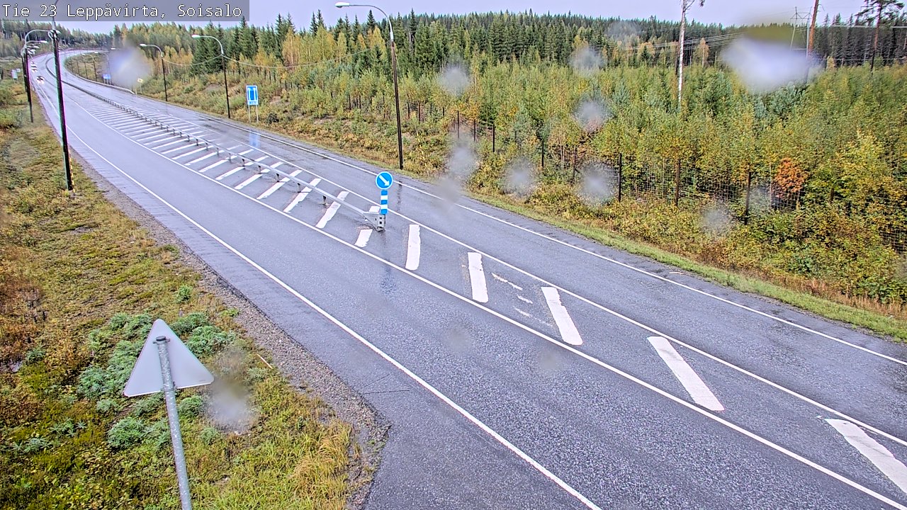 Weather Camera Image Road 23 Leppävirta, Soisalo, Leppävirta, Pohjois-Savo