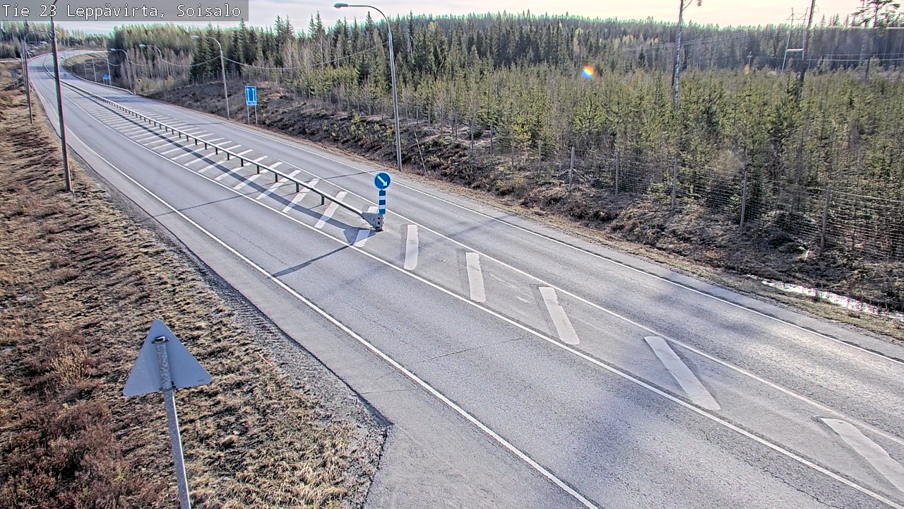 Weather Camera Image Road 23 Leppävirta, Soisalo, Leppävirta, Pohjois-Savo