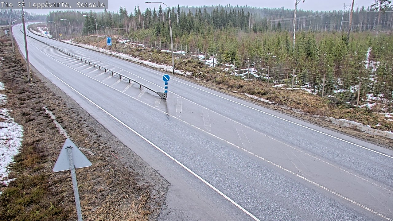 Weather Camera Image Road 23 Leppävirta, Soisalo, Leppävirta, Pohjois-Savo