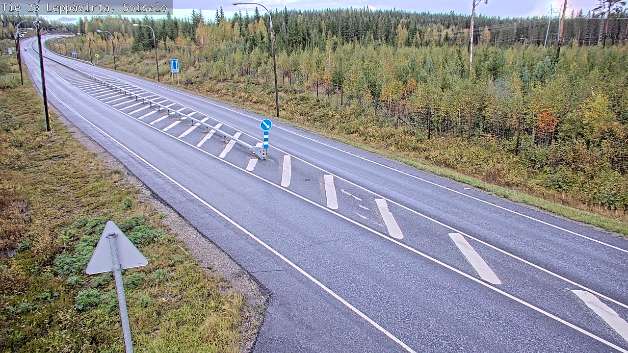Weather Camera Image Road 23 Leppävirta, Soisalo, Leppävirta, Pohjois-Savo