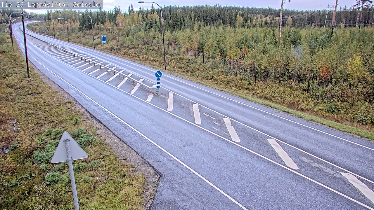 Weather Camera Image Road 23 Leppävirta, Soisalo, Leppävirta, Pohjois-Savo