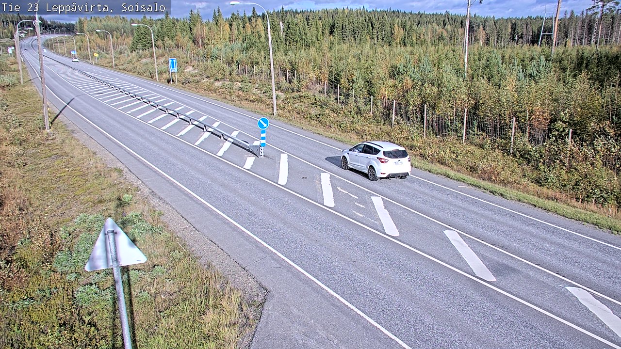 Weather Camera Image Väg 23 Leppävirta, Soisalo, Leppävirta, Pohjois-Savo