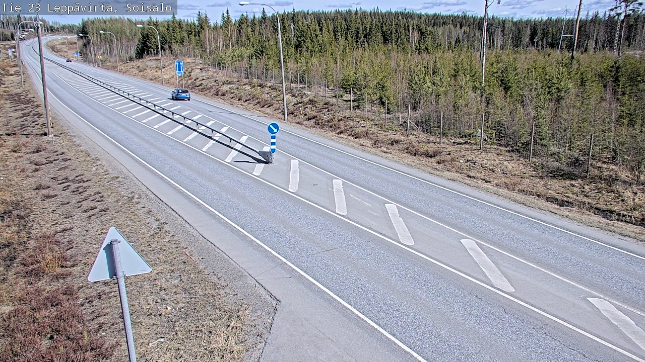 Weather Camera Image Väg 23 Leppävirta, Soisalo, Leppävirta, Pohjois-Savo
