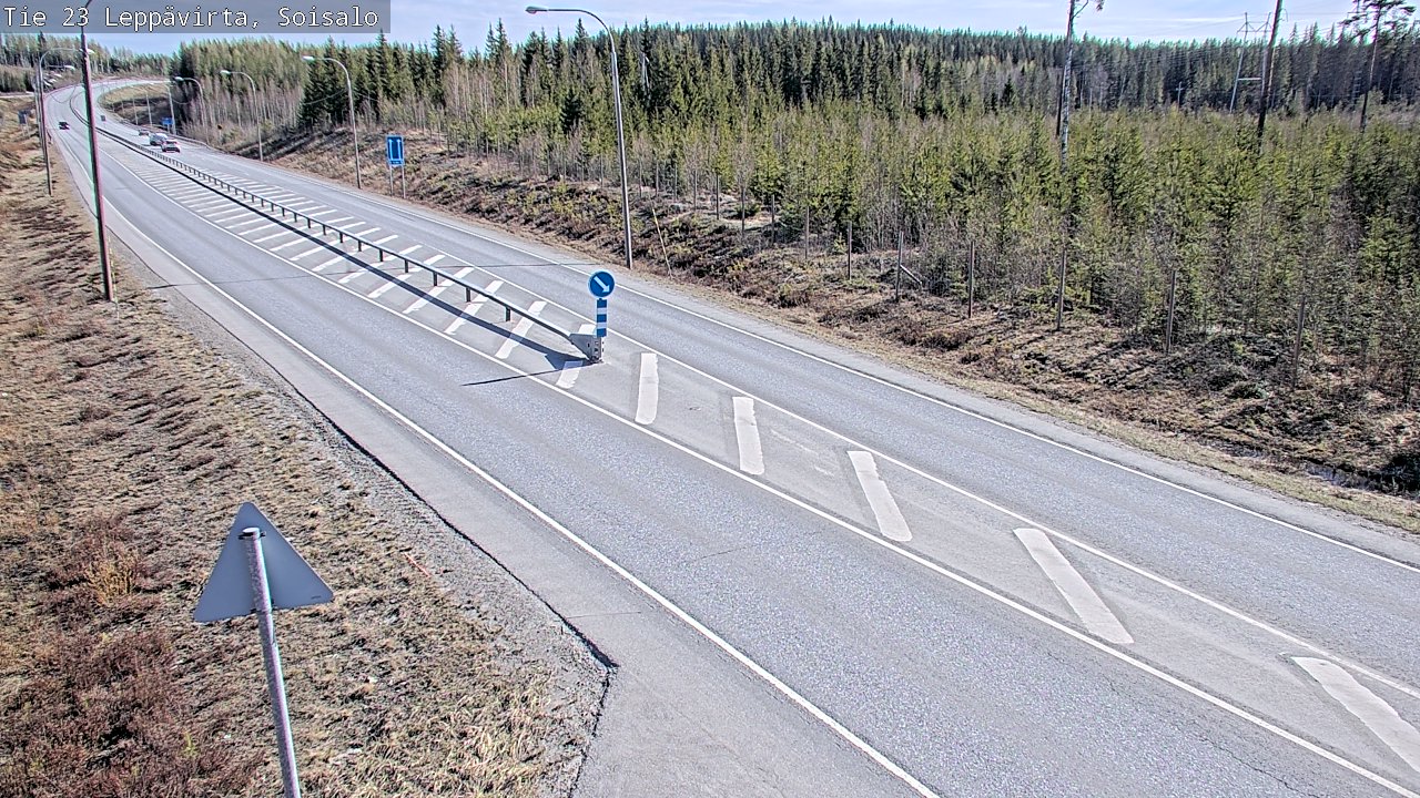 Weather Camera Image Road 23 Leppävirta, Soisalo, Leppävirta, Pohjois-Savo