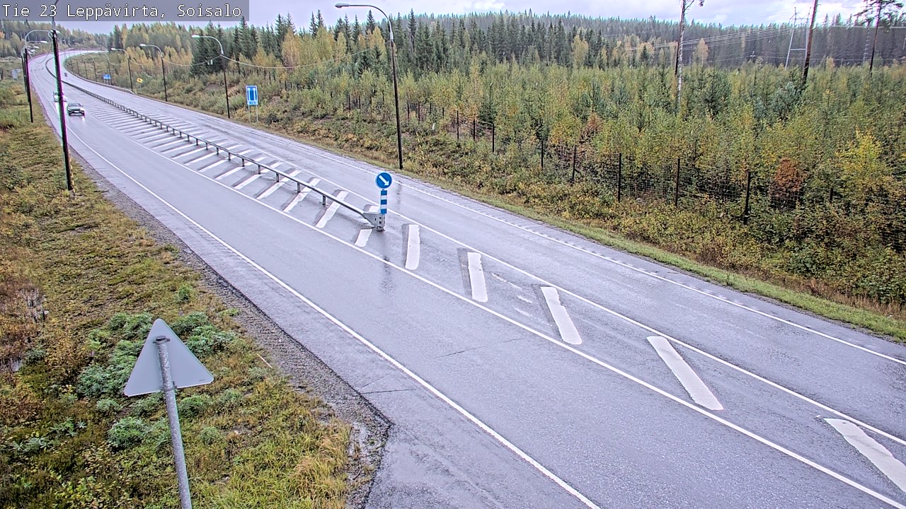 Weather Camera Image Road 23 Leppävirta, Soisalo, Leppävirta, Pohjois-Savo