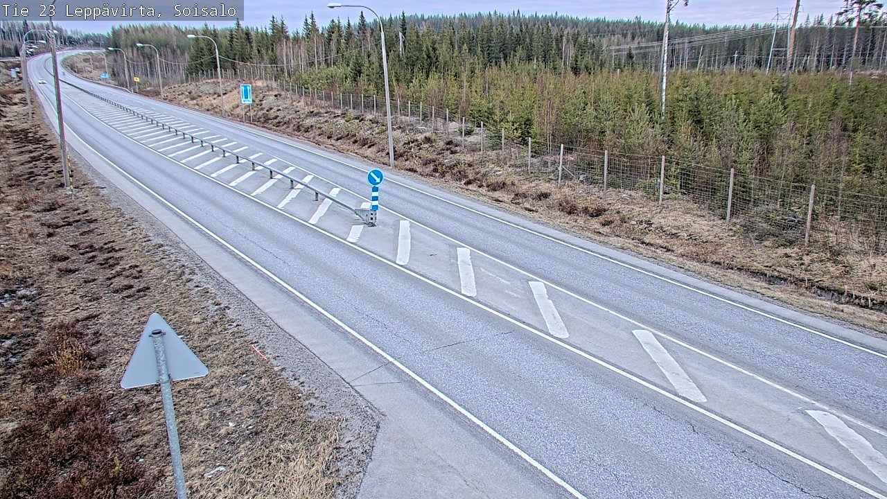 Weather Camera Image Väg 23 Leppävirta, Soisalo, Leppävirta, Pohjois-Savo