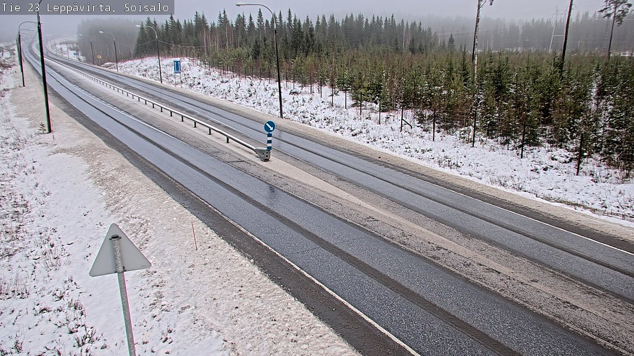 Weather Camera Image Road 23 Leppävirta, Soisalo, Leppävirta, Pohjois-Savo