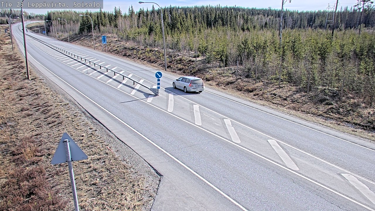 Weather Camera Image Väg 23 Leppävirta, Soisalo, Leppävirta, Pohjois-Savo
