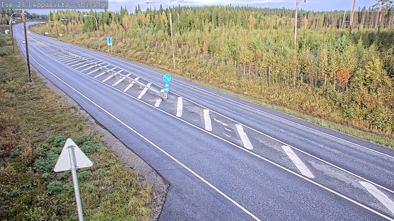 Weather Camera Image Road 23 Leppävirta, Soisalo, Leppävirta, Pohjois-Savo