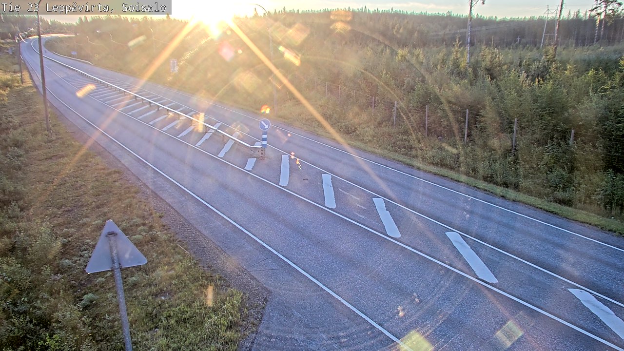 Weather Camera Image Road 23 Leppävirta, Soisalo, Leppävirta, Pohjois-Savo