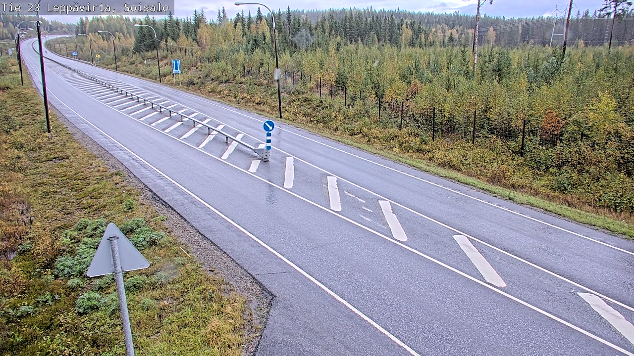 Weather Camera Image Road 23 Leppävirta, Soisalo, Leppävirta, Pohjois-Savo