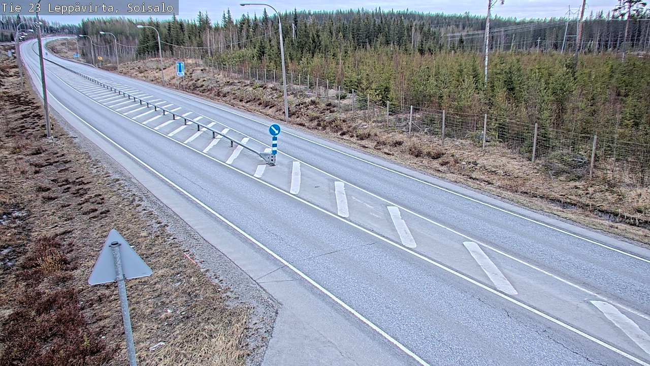 Weather Camera Image Väg 23 Leppävirta, Soisalo, Leppävirta, Pohjois-Savo