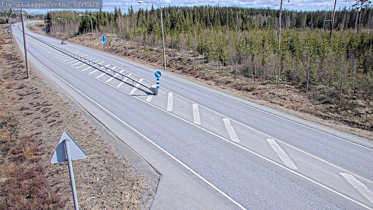 Weather Camera Image Väg 23 Leppävirta, Soisalo, Leppävirta, Pohjois-Savo