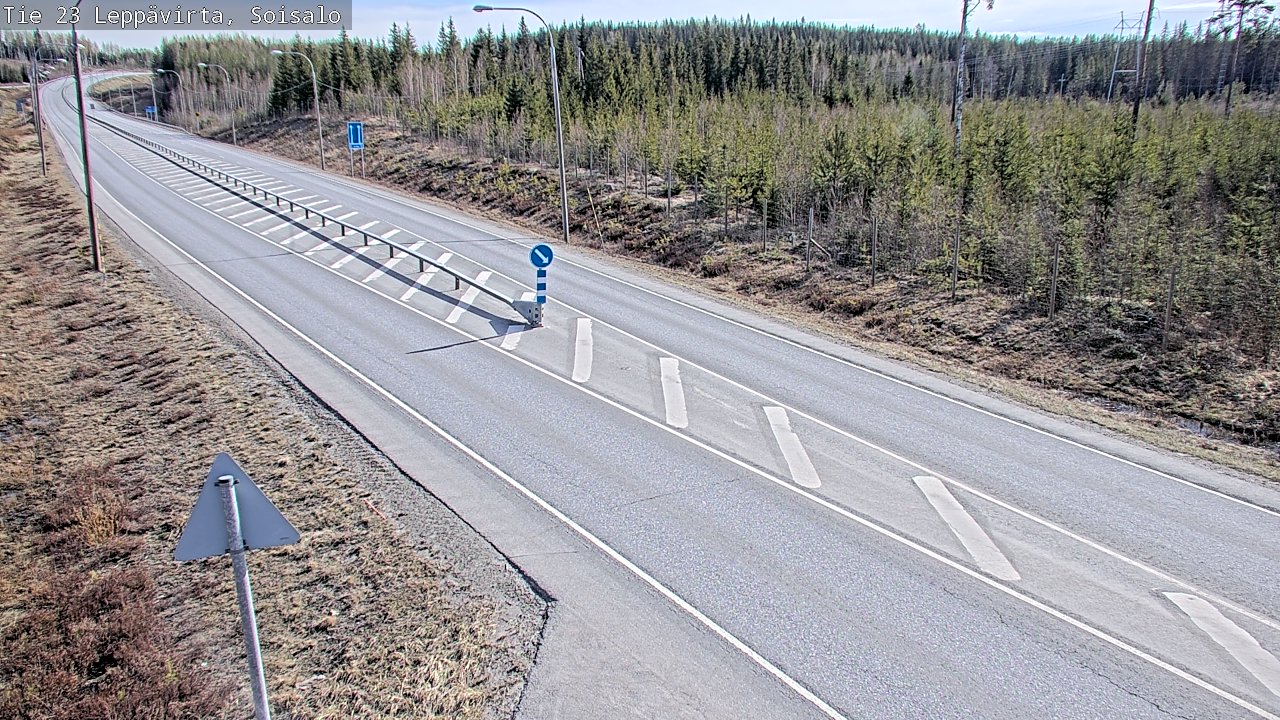 Weather Camera Image Väg 23 Leppävirta, Soisalo, Leppävirta, Pohjois-Savo