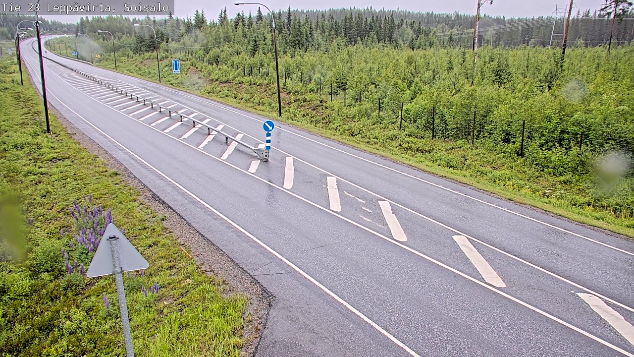 Weather Camera Image Väg 23 Leppävirta, Soisalo, Leppävirta, Pohjois-Savo