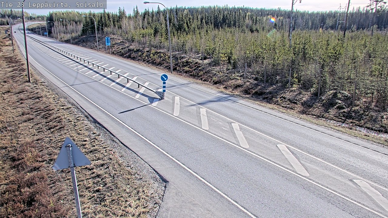 Weather Camera Image Road 23 Leppävirta, Soisalo, Leppävirta, Pohjois-Savo