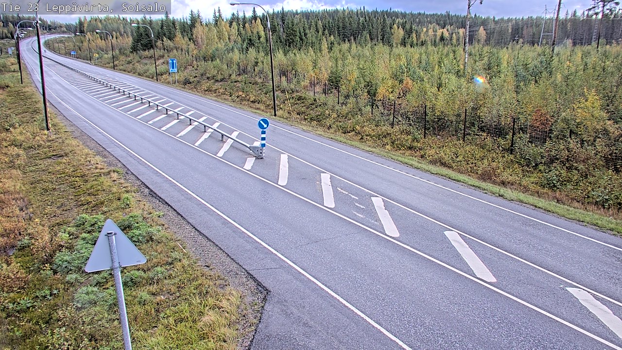 Weather Camera Image Road 23 Leppävirta, Soisalo, Leppävirta, Pohjois-Savo