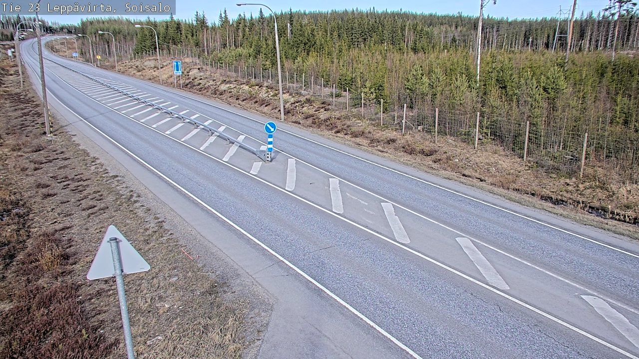 Weather Camera Image Väg 23 Leppävirta, Soisalo, Leppävirta, Pohjois-Savo