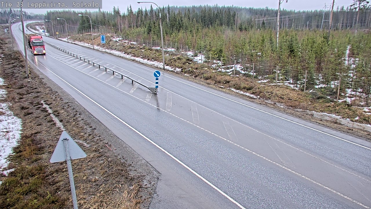 Weather Camera Image Road 23 Leppävirta, Soisalo, Leppävirta, Pohjois-Savo