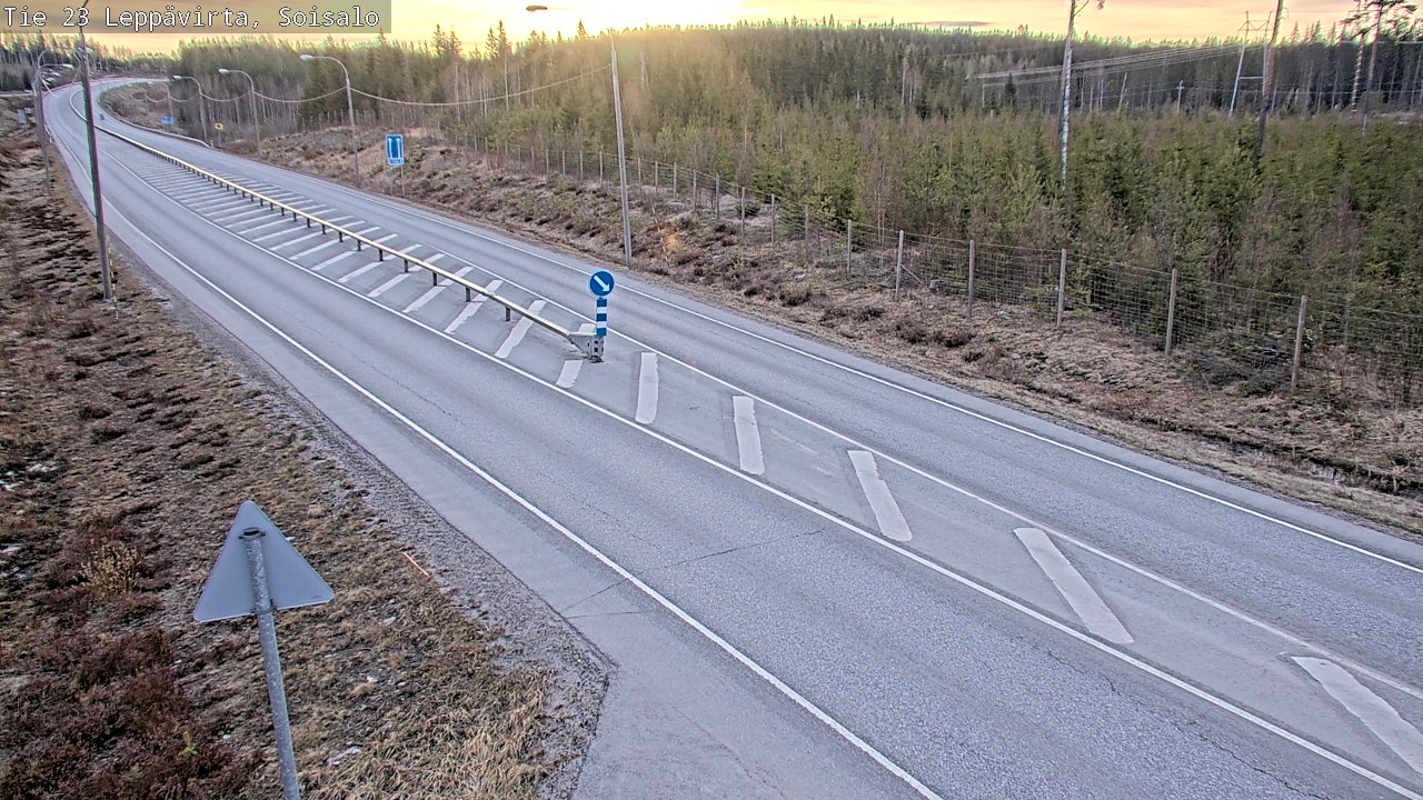 Weather Camera Image Road 23 Leppävirta, Soisalo, Leppävirta, Pohjois-Savo