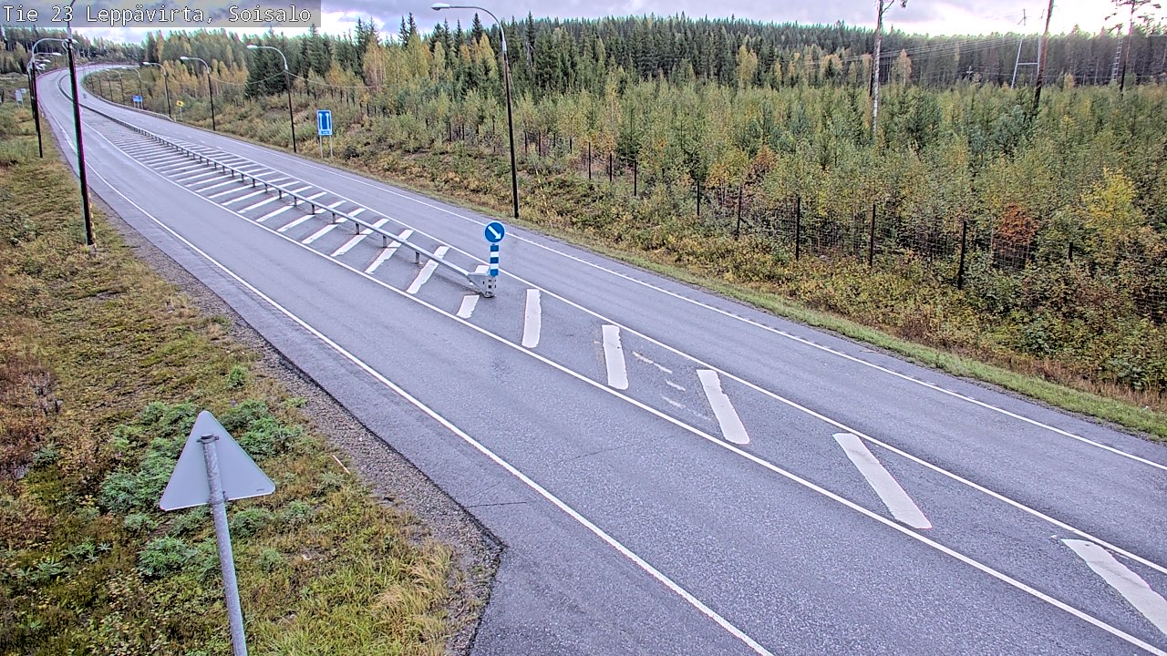 Weather Camera Image Road 23 Leppävirta, Soisalo, Leppävirta, Pohjois-Savo