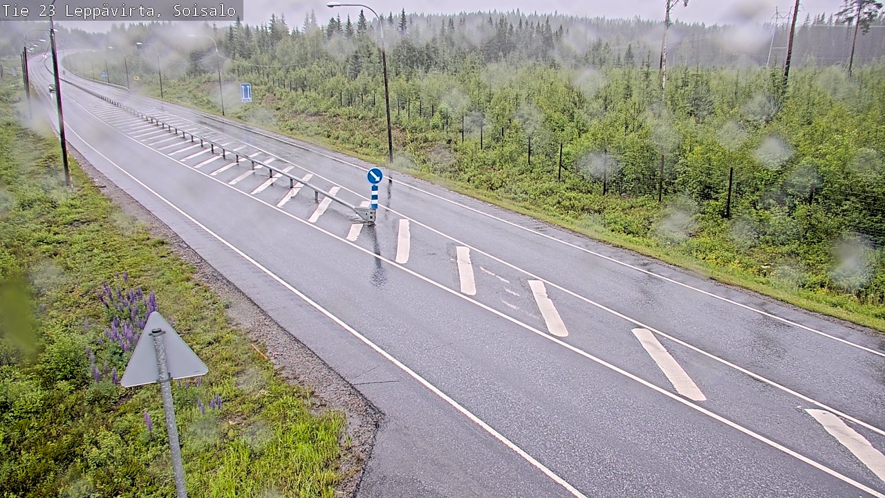 Weather Camera Image Väg 23 Leppävirta, Soisalo, Leppävirta, Pohjois-Savo
