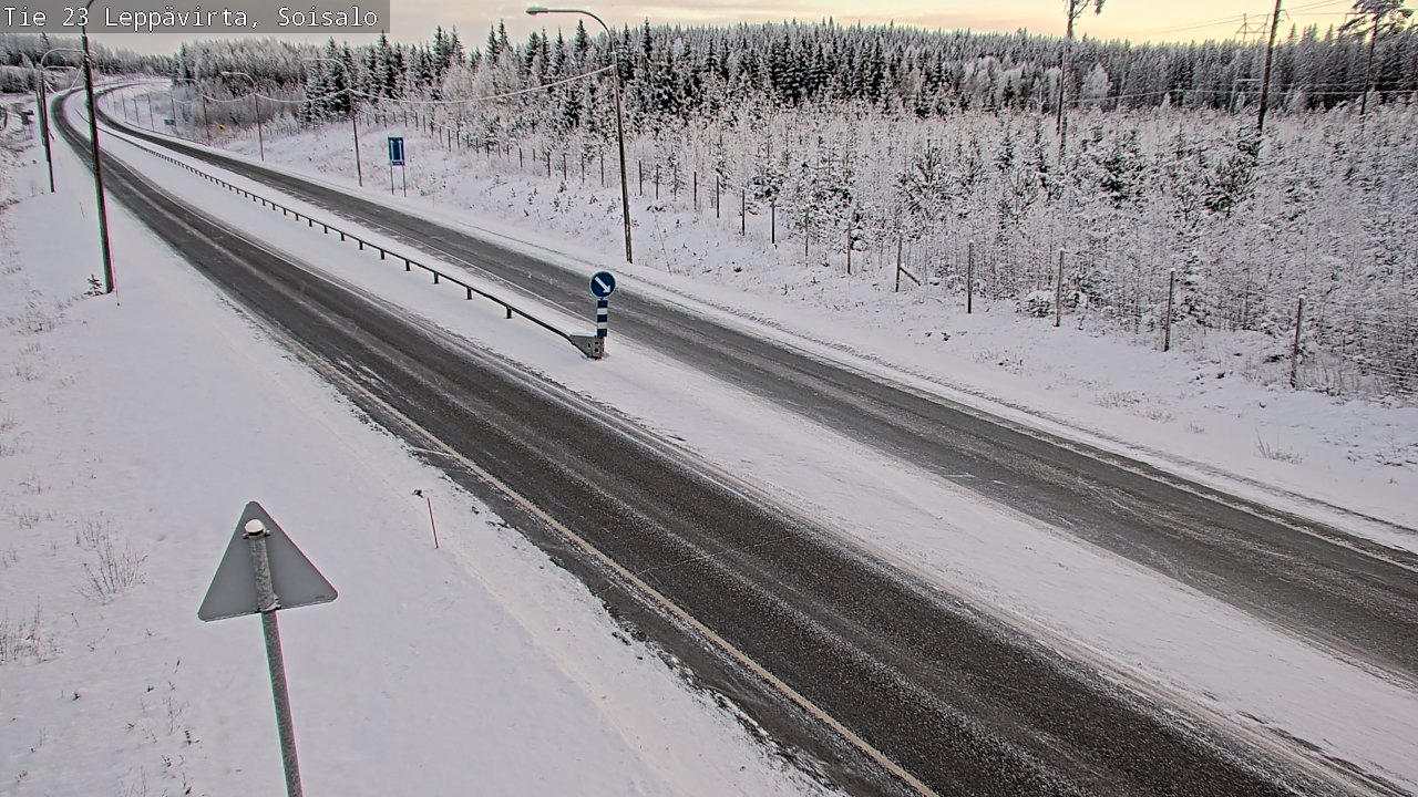 Weather Camera Image Road 23 Leppävirta, Soisalo, Leppävirta, Pohjois-Savo