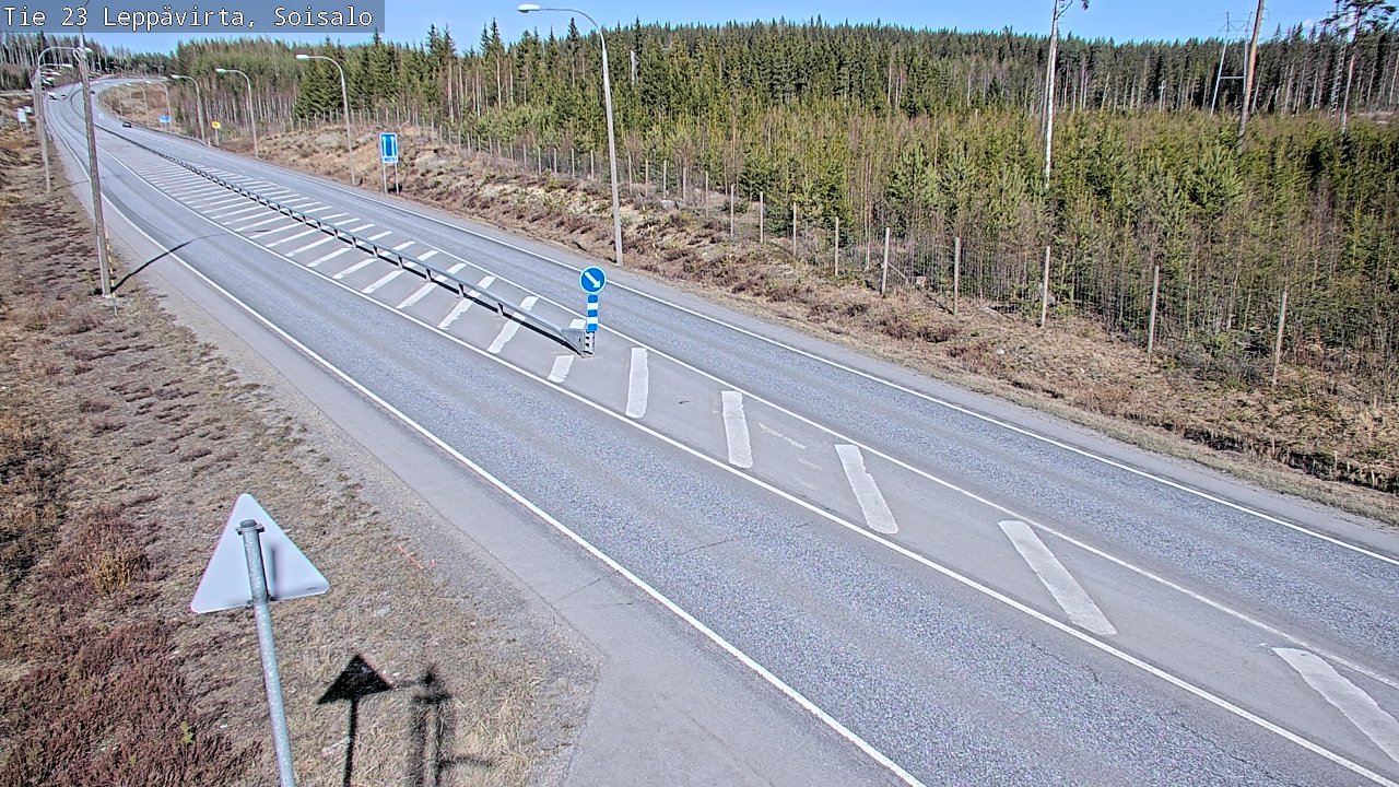 Weather Camera Image Väg 23 Leppävirta, Soisalo, Leppävirta, Pohjois-Savo