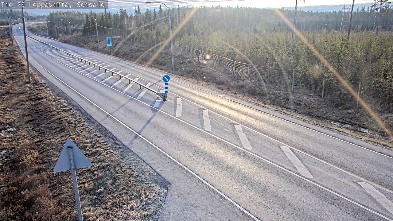 Weather Camera Image Väg 23 Leppävirta, Soisalo, Leppävirta, Pohjois-Savo
