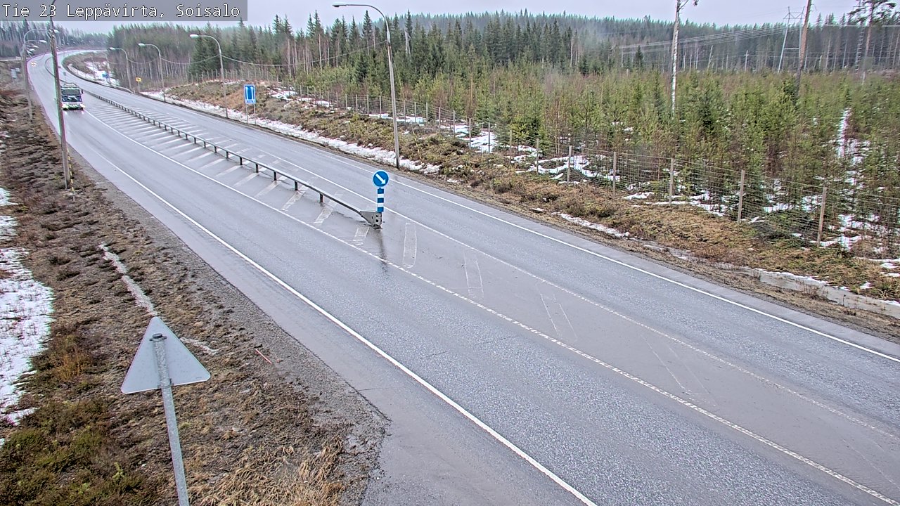 Weather Camera Image Road 23 Leppävirta, Soisalo, Leppävirta, Pohjois-Savo