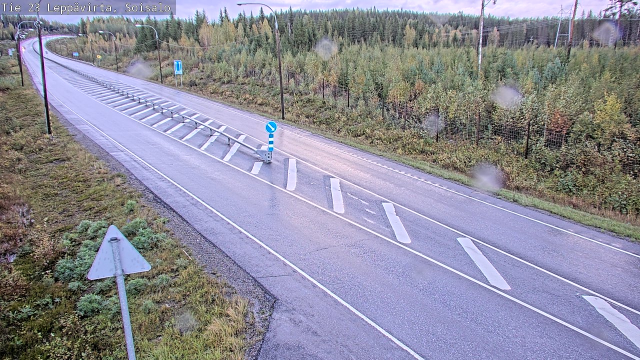 Weather Camera Image Road 23 Leppävirta, Soisalo, Leppävirta, Pohjois-Savo