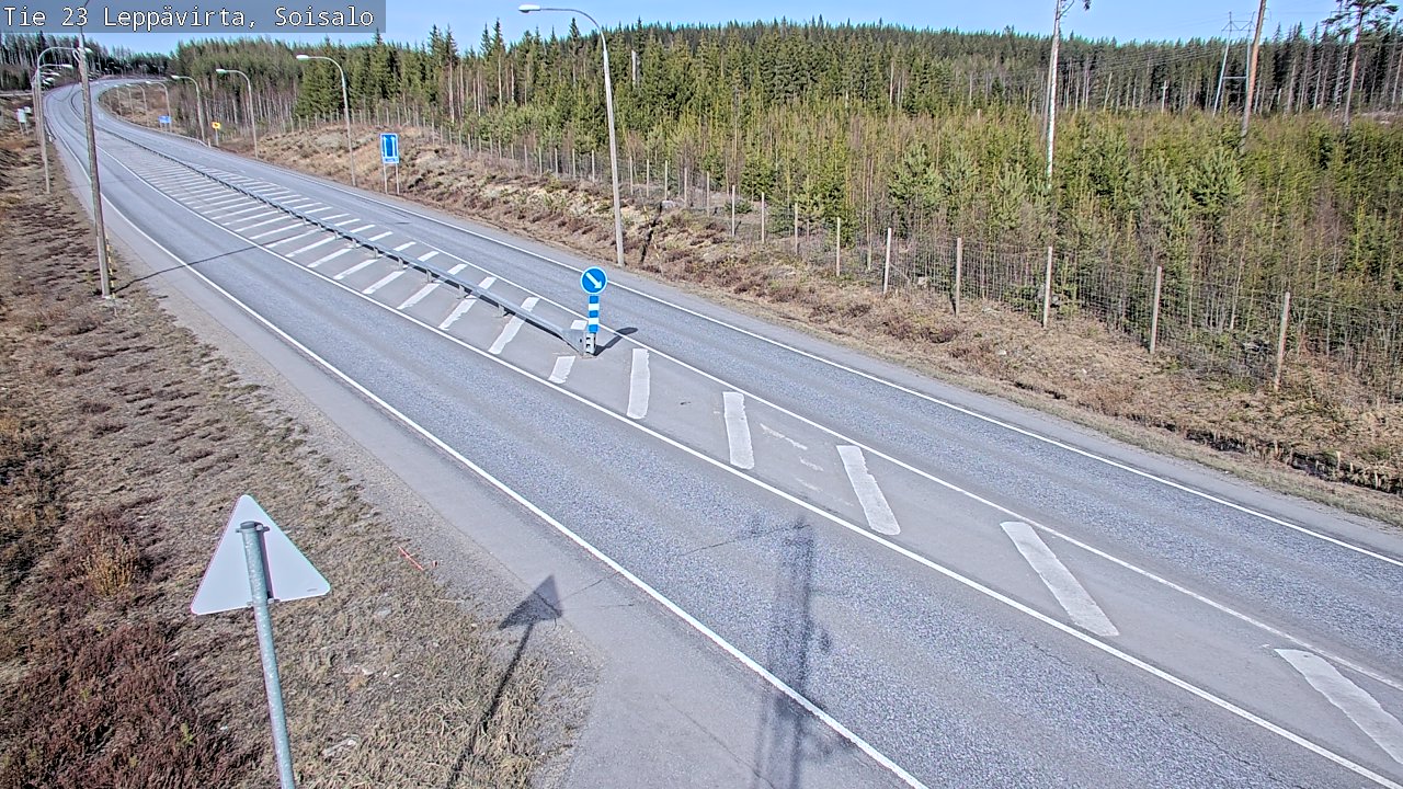Weather Camera Image Väg 23 Leppävirta, Soisalo, Leppävirta, Pohjois-Savo