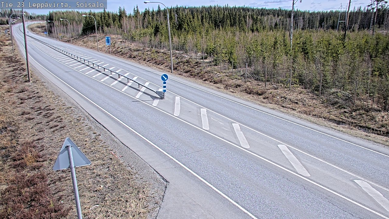 Weather Camera Image Väg 23 Leppävirta, Soisalo, Leppävirta, Pohjois-Savo