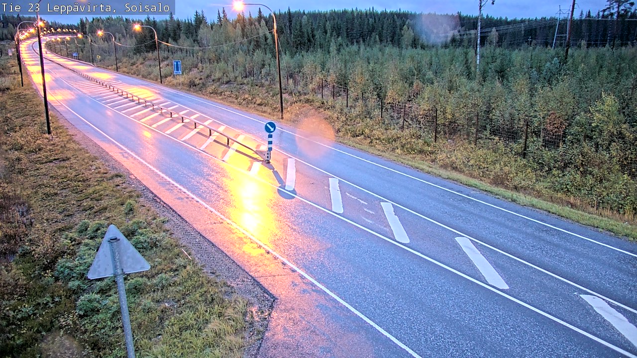 Weather Camera Image Road 23 Leppävirta, Soisalo, Leppävirta, Pohjois-Savo