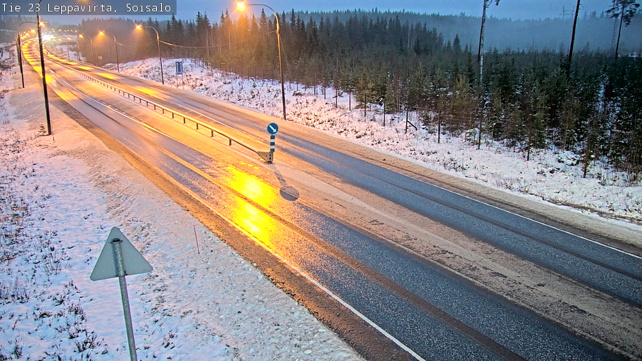 Weather Camera Image Road 23 Leppävirta, Soisalo, Leppävirta, Pohjois-Savo