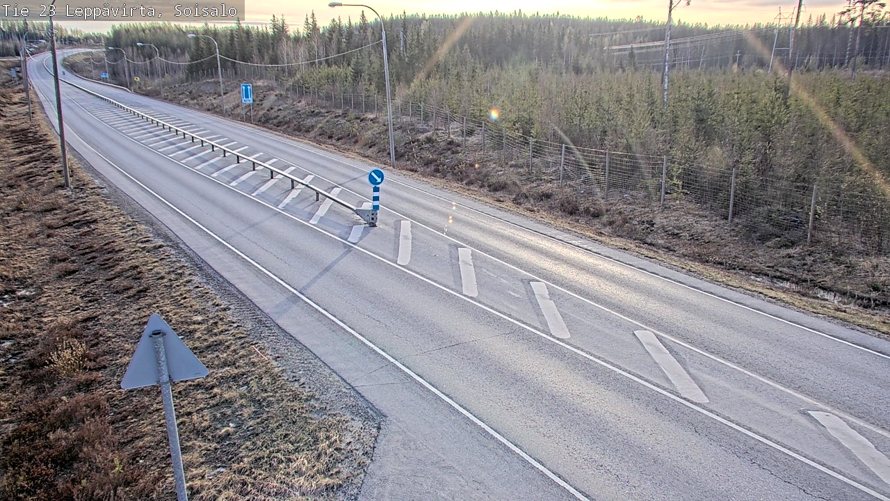 Weather Camera Image Road 23 Leppävirta, Soisalo, Leppävirta, Pohjois-Savo