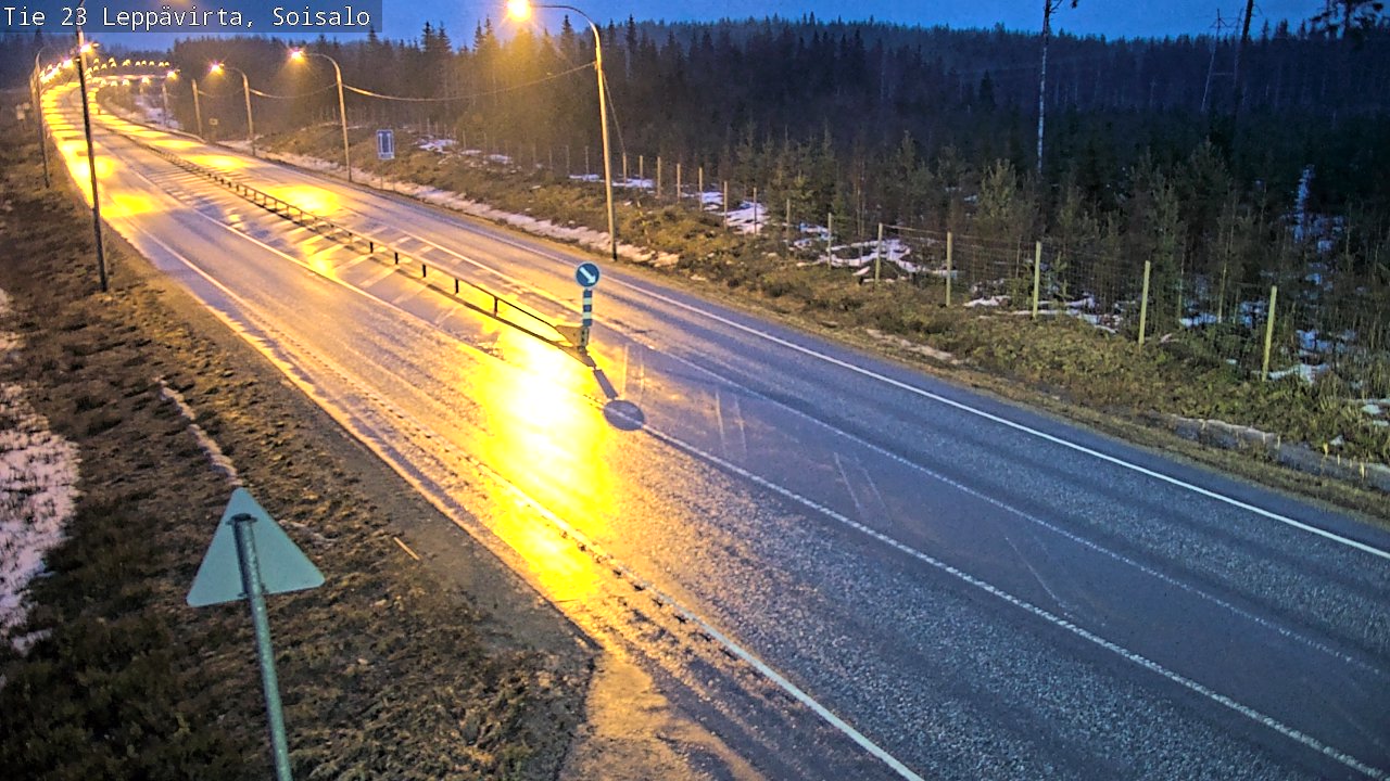 Weather Camera Image Road 23 Leppävirta, Soisalo, Leppävirta, Pohjois-Savo
