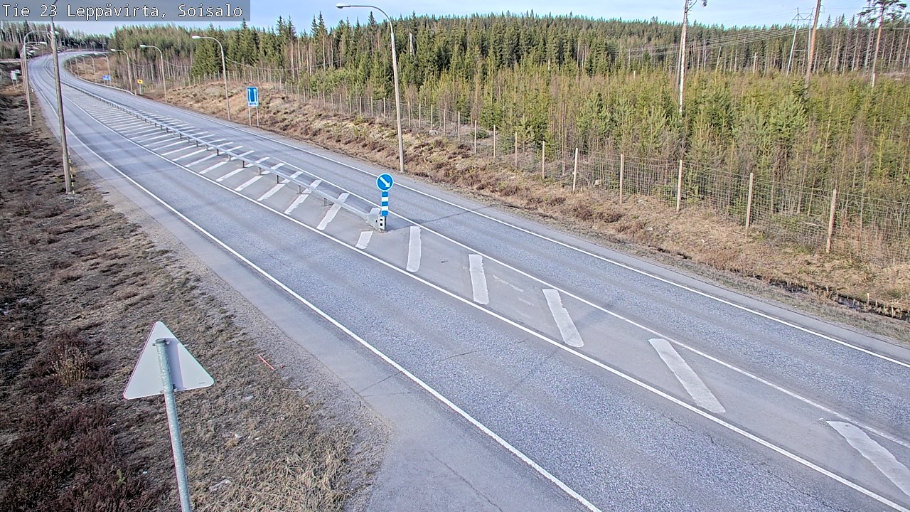 Weather Camera Image Väg 23 Leppävirta, Soisalo, Leppävirta, Pohjois-Savo