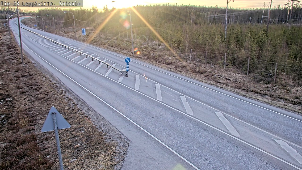 Weather Camera Image Road 23 Leppävirta, Soisalo, Leppävirta, Pohjois-Savo
